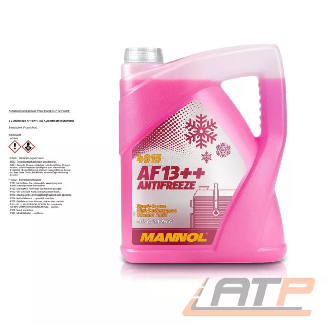 Mannol 5 L Liter Antifreeze Af13++ (-40°C) Kühlerfrostschutzmittel Rot