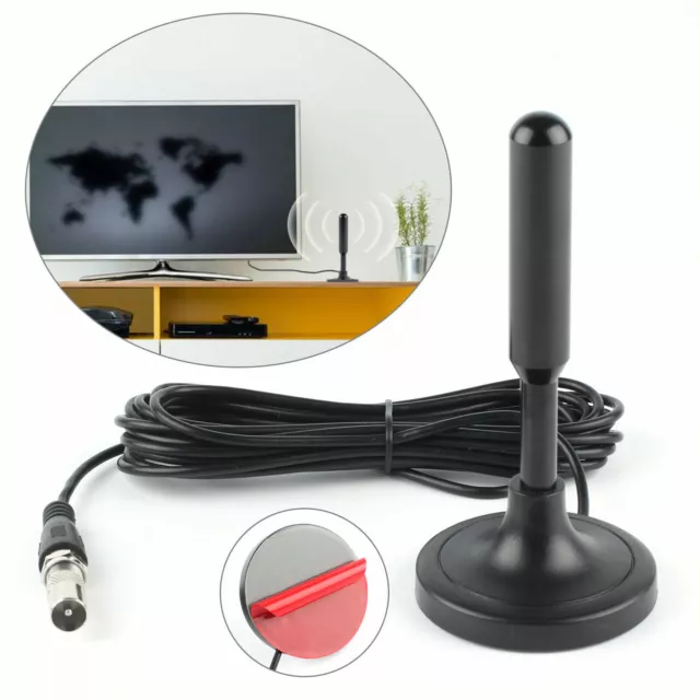 UK Best Portable TV Antenna Indoor Outdoor Digital HD Freeview Aerial Ariel