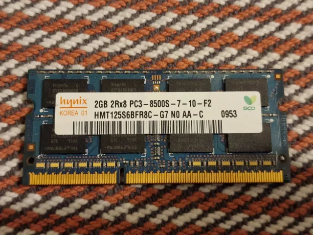 Hynix 2GB 2Rx8 PC3-8500S DDR3 HMT125S6BFR8C-G7 System Memory RAM 2gb