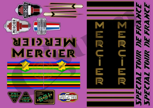 MERC307 STICKERS DECALS MERCIER Vélo Bike Bicycle