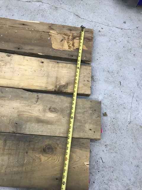 4 2x10x30” Weathered Barn Wood Reclaimed Board Planks table top pine rustic slab 3