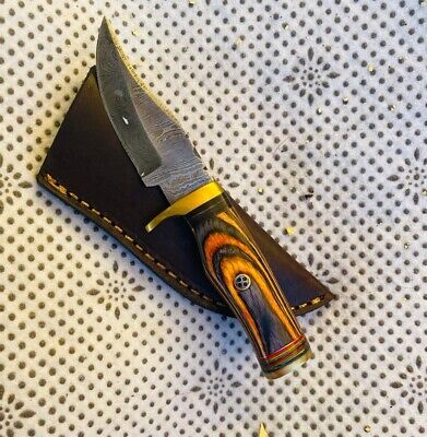 Cutlery Salvation Handmade Damascus Blade Throwing Camping Hunting Knife