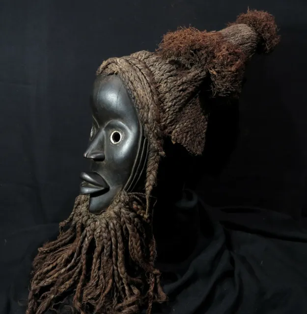Authentic Tribal Used Dan Dean Gle Mask - Touba, Côte d’Ivoire / Ivory Coast