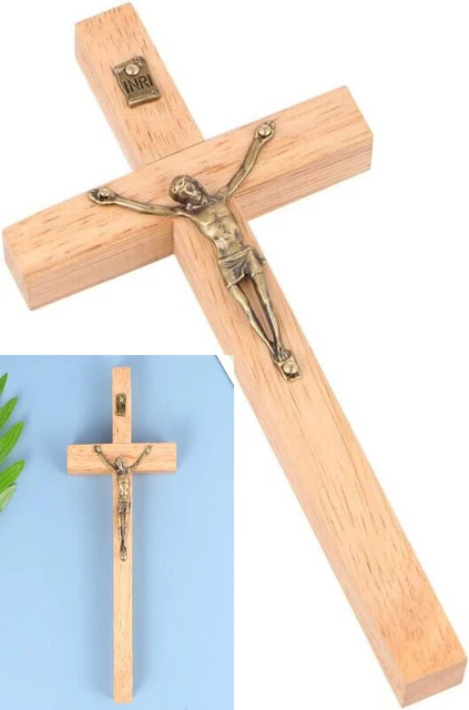 Statuina Gesù Cristo Crocifisso In Metallo - Decorazione Per Casa, Ufficio O Regalo Religioso - Foto 8