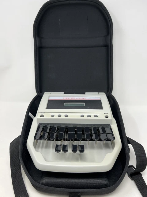 Stenograph Stentura Protege Court Reporter/Steno Writer & Case