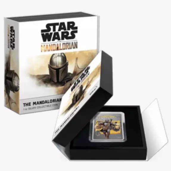 2022 1oz Star Wars - The Mandalorian Silver Poster Coin