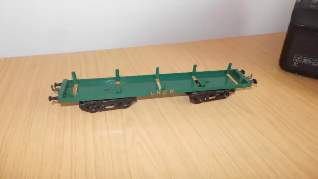 AQ138: Pre War Late 1920's Hornby LNER O Gauge Timber Wagon