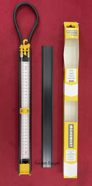 Monument 30mb Gas Test Gauge - 257C Gas Pressure Test / Testing Gauge /Manometer 2