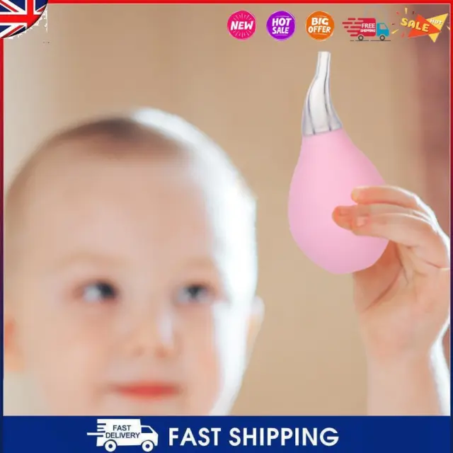 Baby Newborn Nasal Suction Soft Tip Mucus Vacuum Silicone Tip Water Drop Shape #