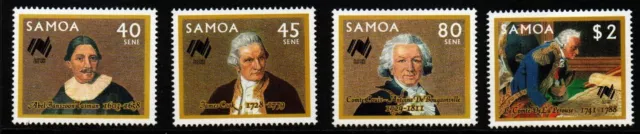 Samoa Sg758/61 1987 Bicentenary Of Australian Settlements   Mnh