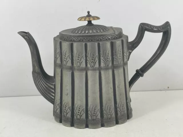 Antique Daniel and Arter Metal Teapot 9573/5