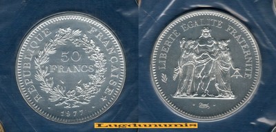 FDC 1977 50 Francs Hercule 1977 FDC 25000 Exemplaires Scéllée du coffret FDC 