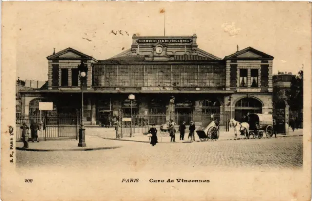 CPA AK PARIS (12e) Gare de VINCENNES (563198)