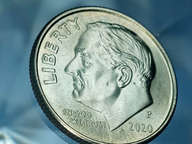 2020 P ROOSEVELT Dime Has Die Chips On Obverse And Reverse