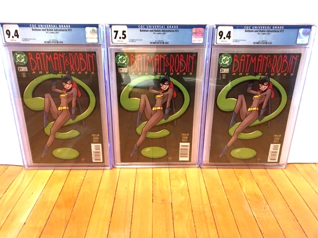 Batman & Robin Adventures #21 Batgirl - Three CGC Graded Comics - Classic Cover