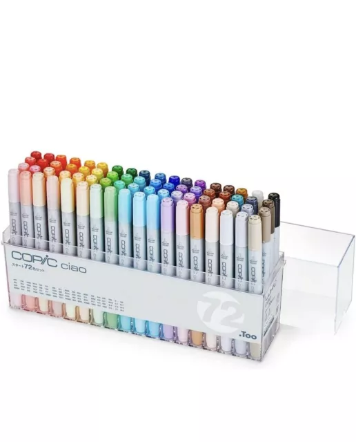 Copic Ciao Sketch Marker 72 Color Start Set Artist Markers JAPAN BRAND NEW