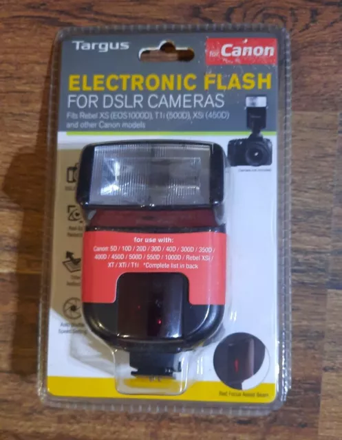 New Targus Electronic Flash For Canon DSLR Cameras
