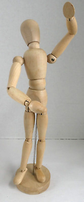 Figura humana de artista IKEA Gestalta maniquí de madera de 13" sobre base de madera