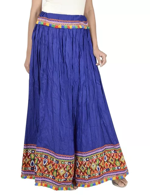 Boho Gypsy Old Kuchi Embroidery Banjara Skirt Tribal Ethnic Embroidered Skirt 02