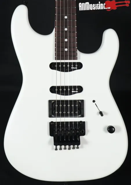 Charvel USA San Dimas Style 1 HSS FR Snow Blind Satin Electric Guitar w/ OHSC