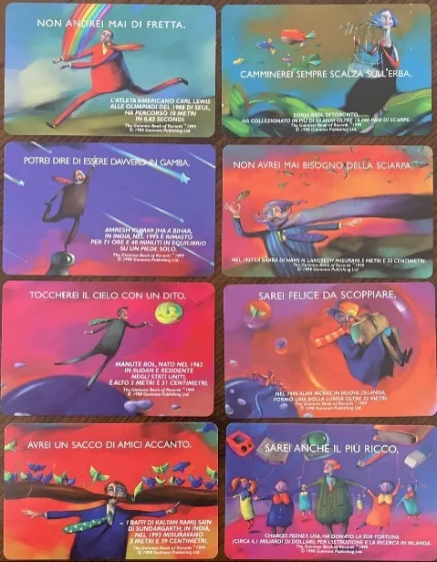 New In Folder Guinness Record Full Series Phone Cards