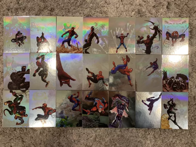 2017 Fleer Ultra Marvel Spider-Man COMPLETE HOLOBLAST HOLOGRAM CARD SET, #HH1-21