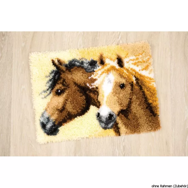 Vervaco Latch hook rug kit Impetuous horses, DIY