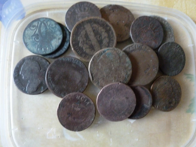 lot pièces de monnaies françaises anciennes 2
