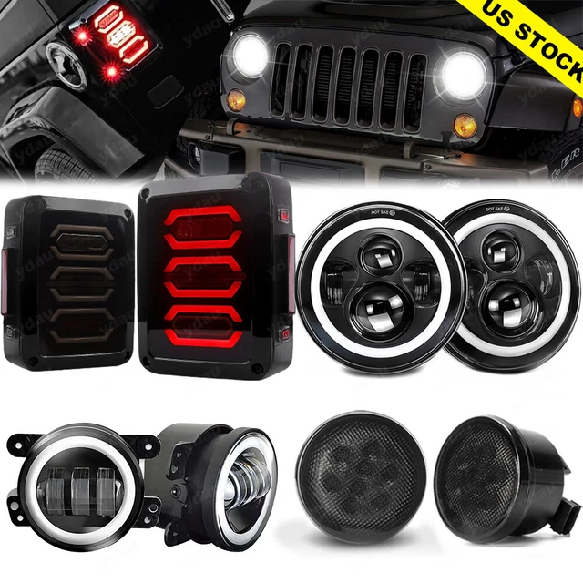 Kit Chiusura Cofano Aaiwa Nero In Alluminio Per Jeep Wrangler JK JKU JL JT 2007-2025