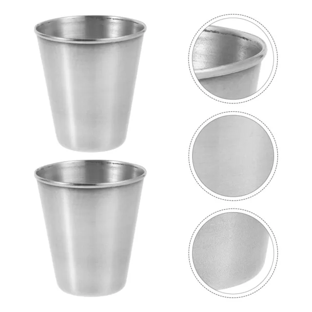 6 Pcs Gobelets À Vin Tasses De Fête Verres Martini Expresso Acier Inoxydable