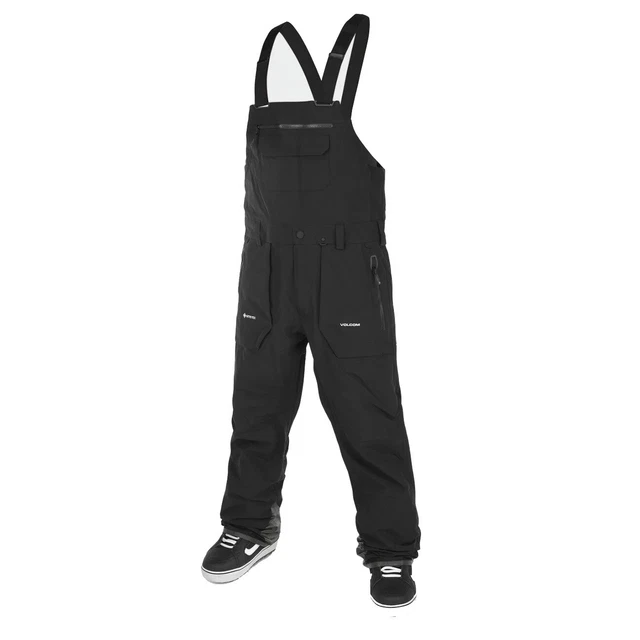 Volcom Rain Gore-tex Black Mens 2023 Snowboard Bib Overall