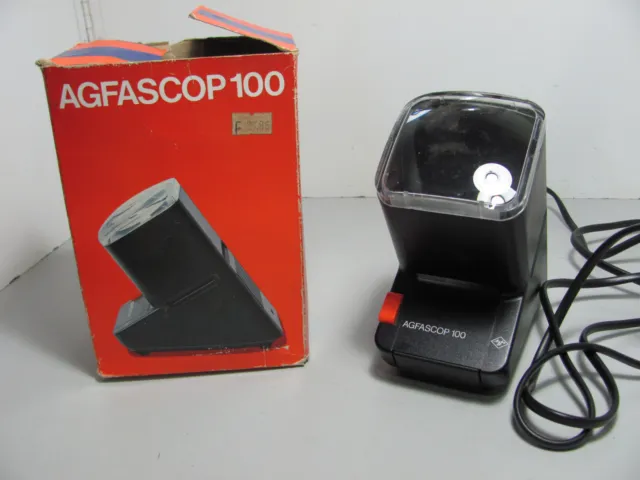Vintage Agfascop 100 Slide Viewer Projector AC Powered Backlit Working As Shown