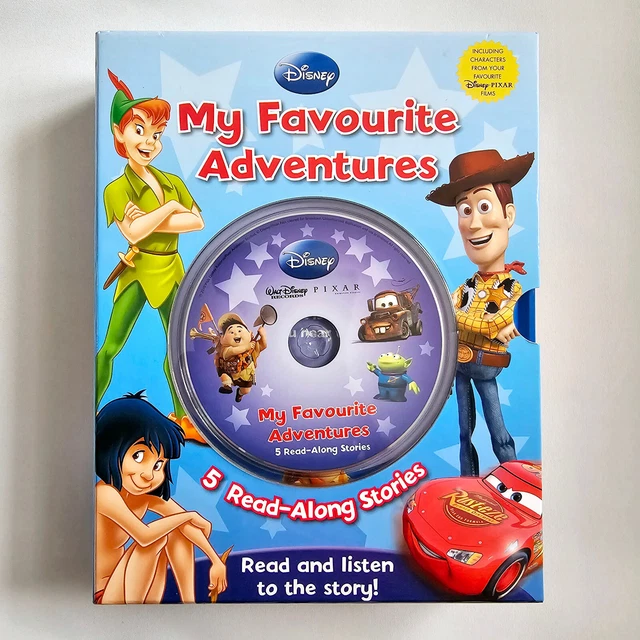DISNEY MY FAVOURITE Adventures 5 ReadAlong Story Books + CD Kids