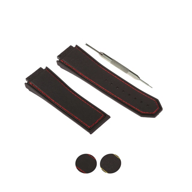 AHK Straps 48mm Rubber Watch Band For Hublot F1 King Power|Big Bang w/ Tool