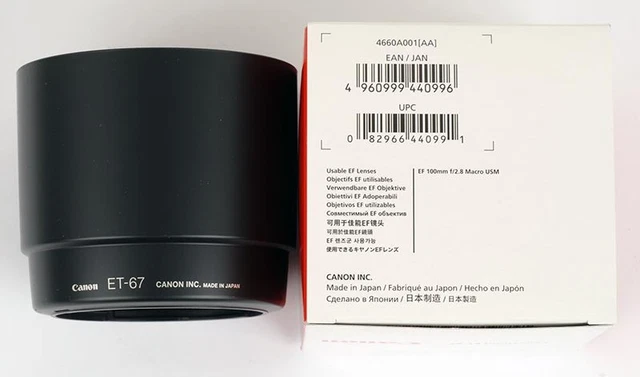 FOTGA Pare-soleil EW-83M pour Canon EF 24-105 mm f/3.5-5.6 STM