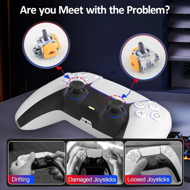 PS5 HALL EFFECT Stick Controller V3 Effetto Magnetico Drift Fix per ...