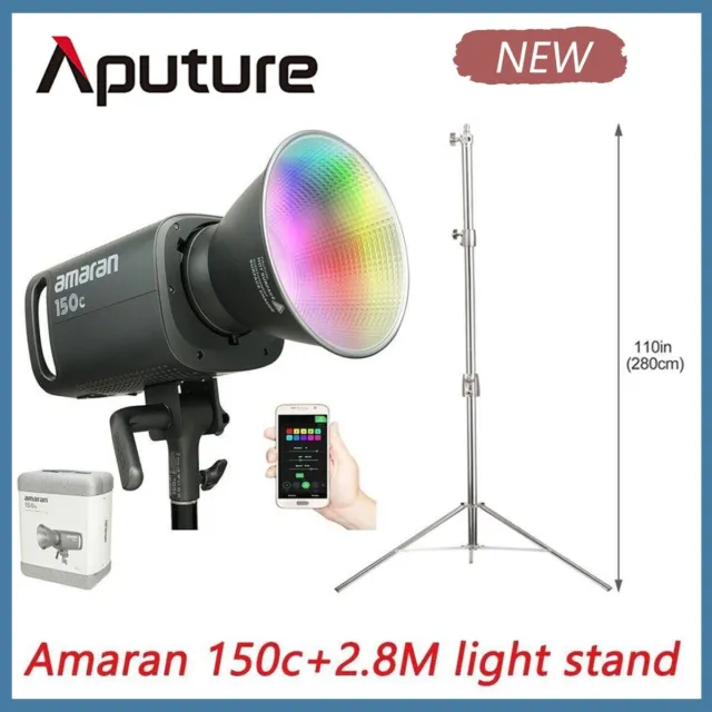 Soporte de luz Aputure Amaran 150C+2,8M RGBWW,150W luz de video LED bicolor