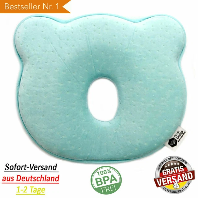 ▀ Orthopädisches Babykissen gegen Kopfverformung Plattkopf Baby Plagiozepha A3B5