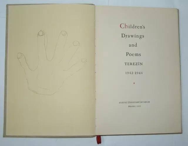 Jewish Judaica Childrens Drawings and Poems Terezin 1942 1944 book Holocaust WW2