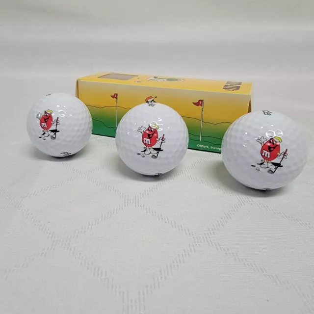 Pinnacle Golf Ball w/ M&M Character Logo White Sleeve of 3 balls