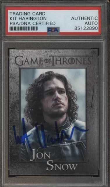 Kit Harington full SIGNED Jon Snow 2015 Game of Thrones Season 4 PSA DNA AUTO
