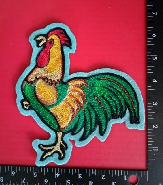 Gallo de lotería El Gallo Chainstitch con punto de cadena