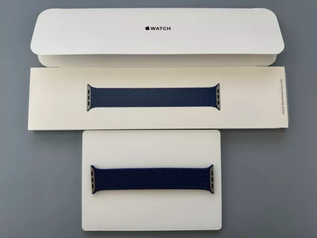 Apple Watch intrecciato anello singolo - 42/44/45 - blu atlantico/blu atlantico - taglia/taglia 5