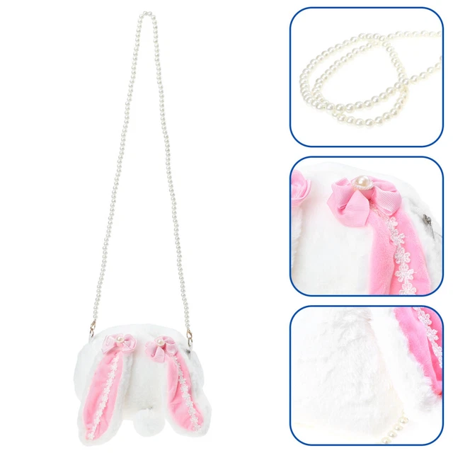 Sac Lapin Rose Moelleux Sac De Lapin En Peluche Sacs Cadeaux Roses Hiver