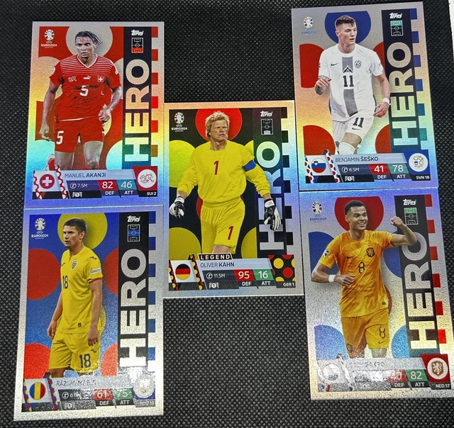 TOPPS MATCH ATTAX uefa euro 2024 Hero 10 Karten EUR 1,00 PicClick DE