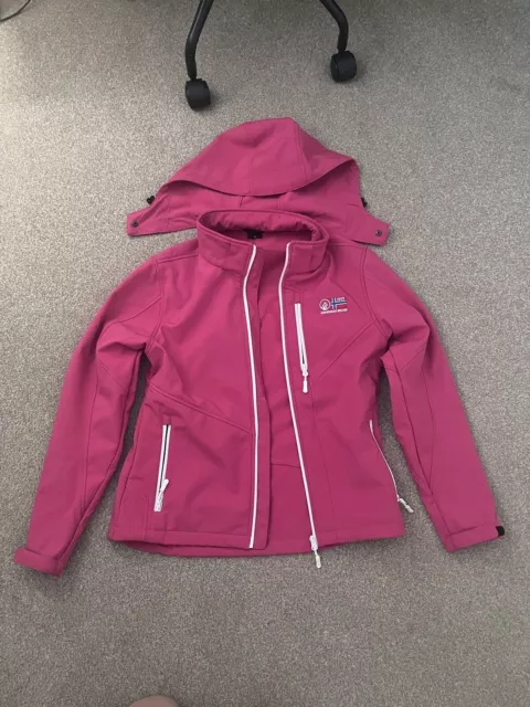 ROKK NORWEGIAN BRAND Softshell Jacket Size S Top w Hood Blue