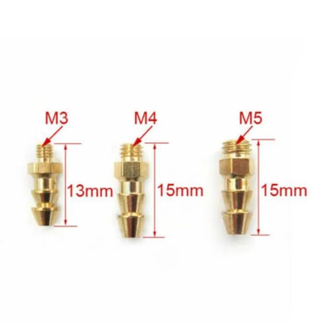 Reliable Water Nipple Nozzle Set M3 M4 M5 for RC Boat Marine Pack of 5