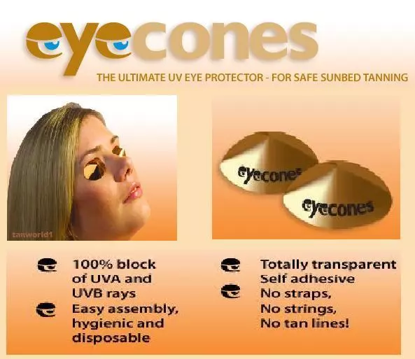Disposable SunBed Solarium Tanning Eye Protection UV Goggles 20 Pair