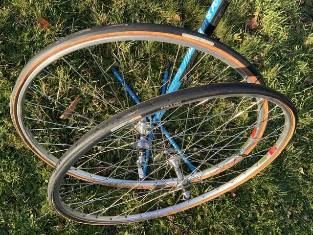 Roues Vélo Route Campagnolo Record & Mavic Open Pro - 700C Occasion Bon état