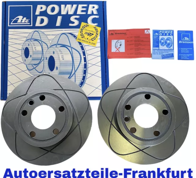 2 STÜCK ATE POWER DISC BREMSSCHEIBEN VW TRANSPORTER T4  Ø280 Belüftet VORNE 3